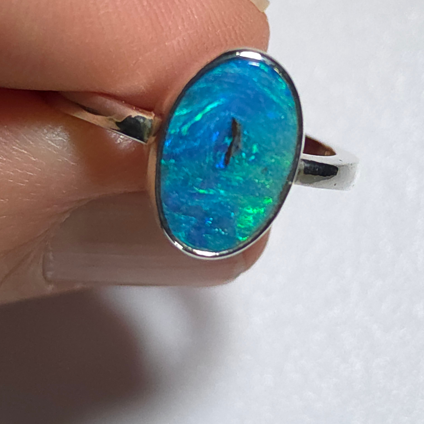 37735 Australian Boulder Opal Ring Size Q