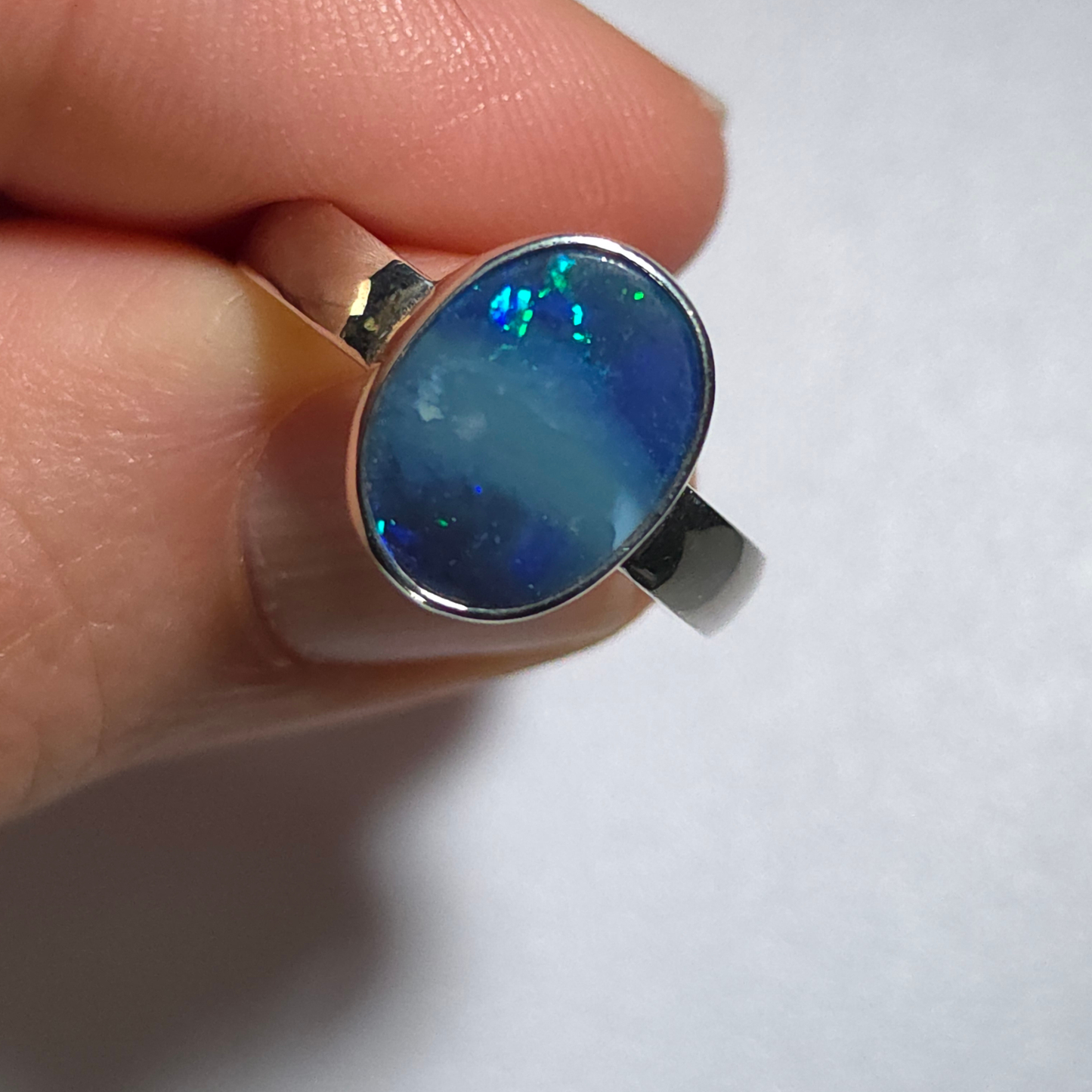 37736 Australian Boulder Opal Ring Size Q