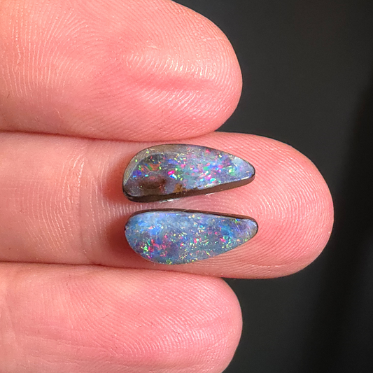 37812 Australian Boulder Opal Set 4 carats